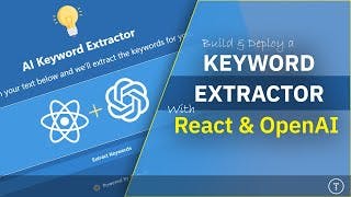 Build a Keyword Extractor: React + OpenAI API + Chakra UI