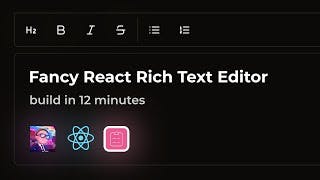 Build a Rich Text Editor in Next 13 Tutorial
